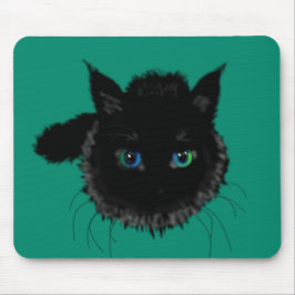 Svart Kat Mouse Pad Anpassningsbar Färg Musmatta