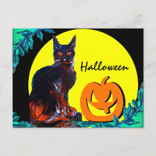 SVART KATT 2 HALLOWEENFEST INBJUDAN VYKORT