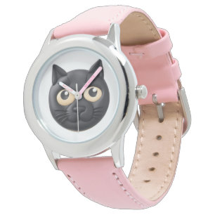 Svart katt 3D-inspirerad Armbandsur