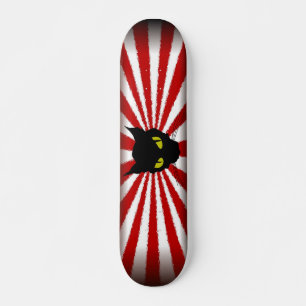 svart katt 4 old school skateboard bräda 18 cm