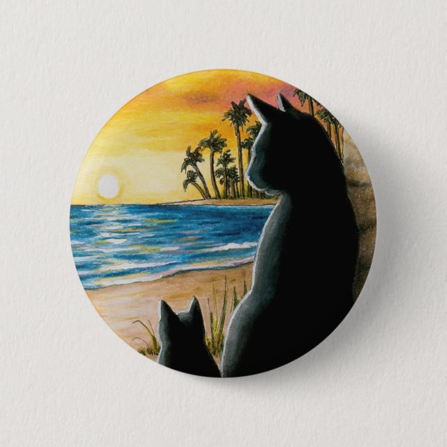 Svart katt 597 knapp (Framsida)