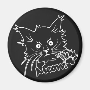 Svart katt anpassningsbar magnet