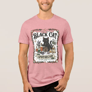 Svart Katt Apotek Katt Ockult Mystisk Apotek T Shirt