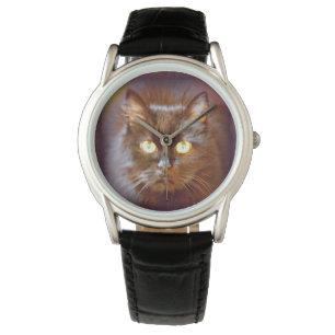 svart katt armbandsur