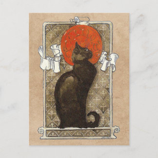 Svart katt - Art Nouveau - Theophile Steinlen Affi Vykort