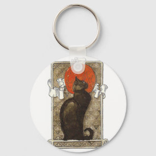 Svart katt - art nouveau - Theophile Steinlen Nyckelring