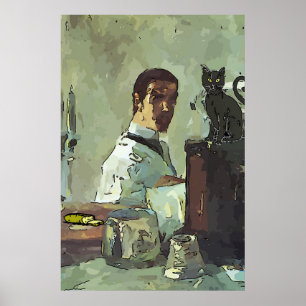 Svart katt av fransk kvartal poster