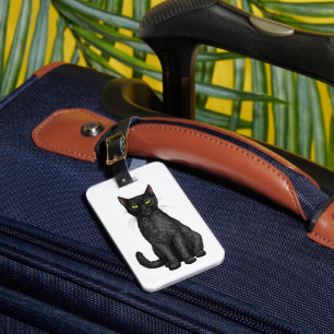 Svart katt bagagebricka