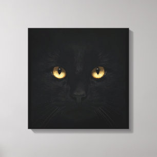 Svart Katt Canvastryck