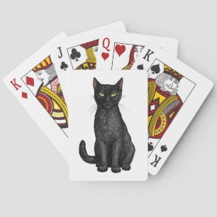 Svart katt casinokort