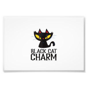 Svart Katt Charmo Halloween Design Tank Top Fototryck