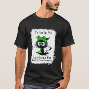 Svart Katt Det är Bra Jag är Bra Alport Syndrom Bl T Shirt