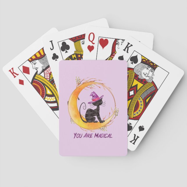 Svart katt - du är magisk casinokort (Baksidan)