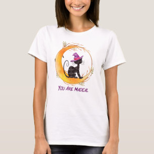 Svart katt - du är magisk t shirt