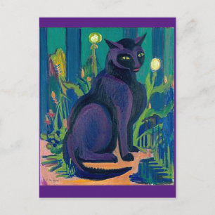 Svart katt,Ernst Ludwig Kirchner,Fackvykort Vykort