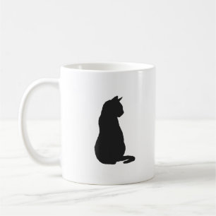 Svart katt för färgning av kaffe Mugg