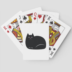 Svart katt för tjock kortlek
