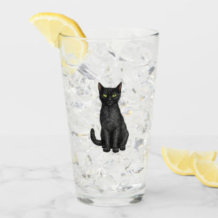 Svart katt glaskopp
