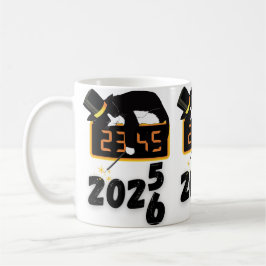 Svart katt Gott nytt år Kaffemugg