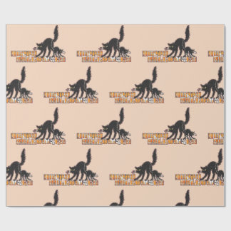 Svart katt halloween presentpapper