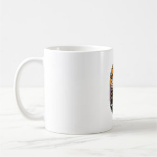 Svart katt Halloween-tröja Vintage Midnatt Charm D Kaffemugg