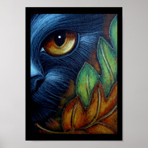 SVART KATT - HÖST LÖVaffisch Poster