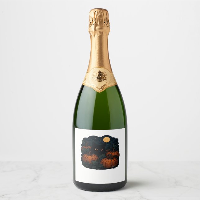 Svart katt i lapptäcket Klassiskt T-Shirt (Framsida)