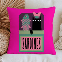 Svart katt i sardindosa Rollig djur Maximalist