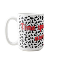Svart Katt Kaffe Mugg