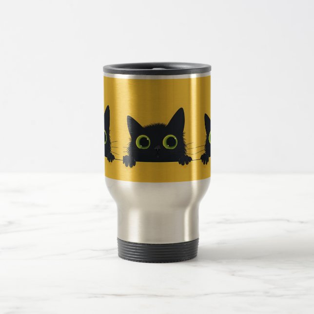 Svart Katt Kaffe/Te-resemugg Resemugg (Center)