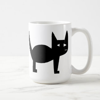 Svart katt kaffemugg