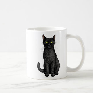 Svart katt kaffemugg