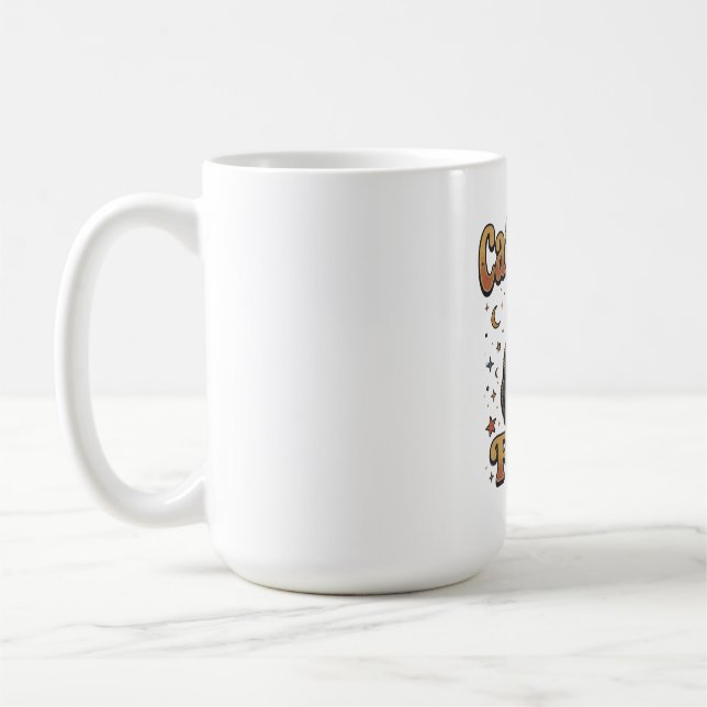 Svart Katt Koffmorgon Design Kaffemugg (Vänster)