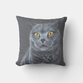 Svart katt  kudde
