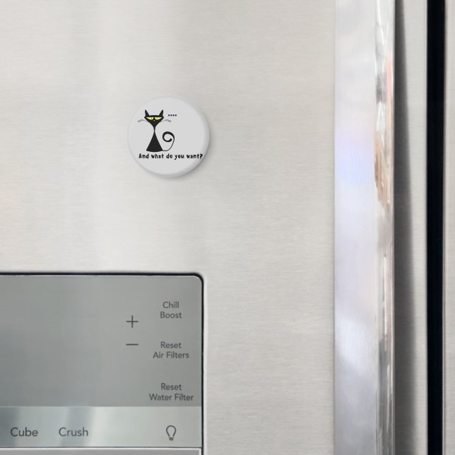 Svart Katt Kylskåp  Magnet (In Situ (Fridge))