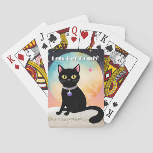 Svart katt - Låt oss bli bekväma Casinokort