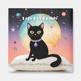 Svart katt - Låt oss bli mysiga Magnet