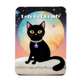 Svart katt - Låt oss bli mysiga Magnet