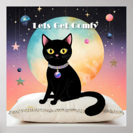 Svart katt - Låt oss bli mysiga Poster
