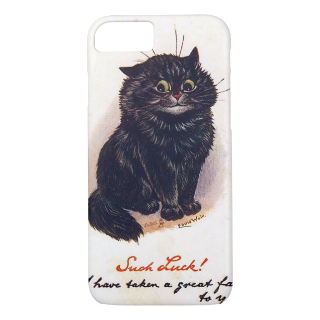 Svart katt, Louis Wain Case-Mate iPhone Skal (Baksida)