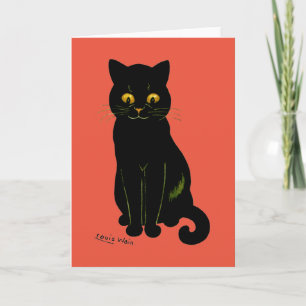 Svart katt, Louis Wain Kort