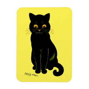 Svart katt, Louis Wain Magnet