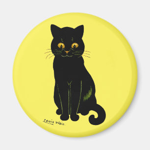 Svart katt, Louis Wain Magnet