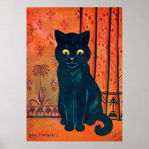Svart katt, Louis Wain Poster