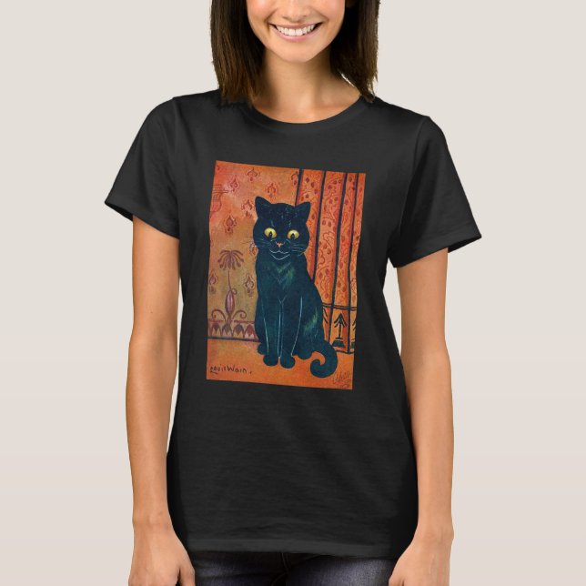 Svart katt, Louis Wain T Shirt (Framsida)