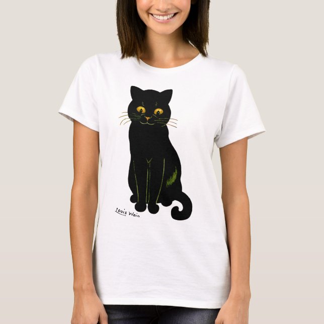 Svart katt, Louis Wain T Shirt (Framsida)