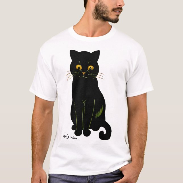 Svart katt, Louis Wain T Shirt (Framsida)