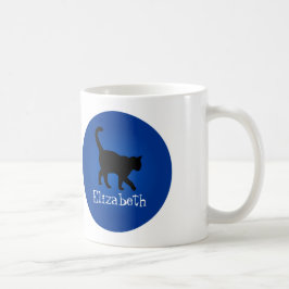 Svart katt Lover - Min Namn Kaffemugg