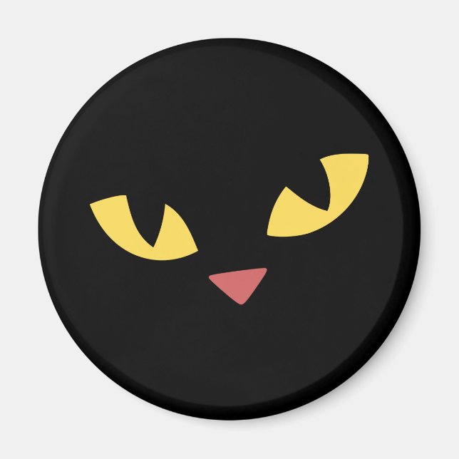Svart katt magnet (Framsidan)