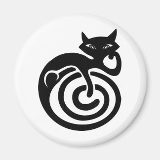 Svart katt. magnet